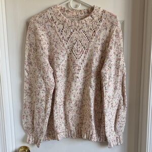 NWOT LOFT Cozy Cream Speckled Knit Sweater - Women
